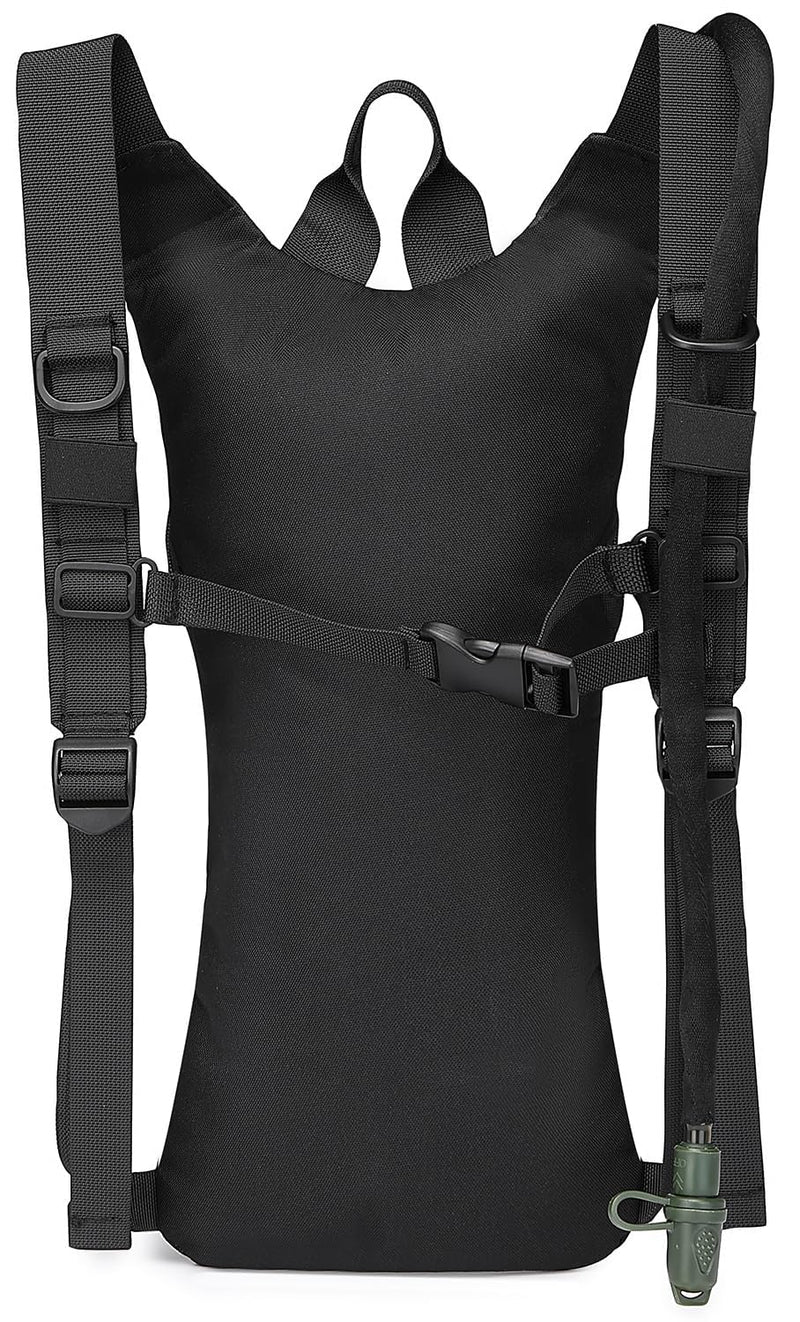 ATBP Insulated Water Hydration Pack Bag with 3L TPU Bladder Tactical Molle Hydration Backpack for Hiking Cycling Running Black