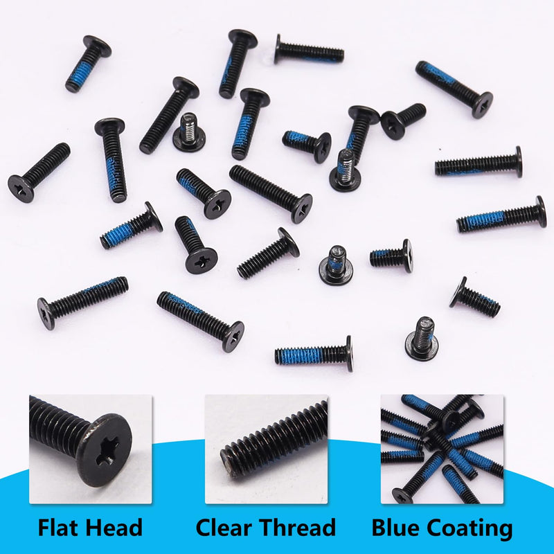500PCS Laptop Screws Notebook Computer Screws Kit 20 Sizes Blue Nylok Screws M2 M2.5 M3 Laptop Replacement Computer Screws for Motherboard SSD PC Fan Hard Drive