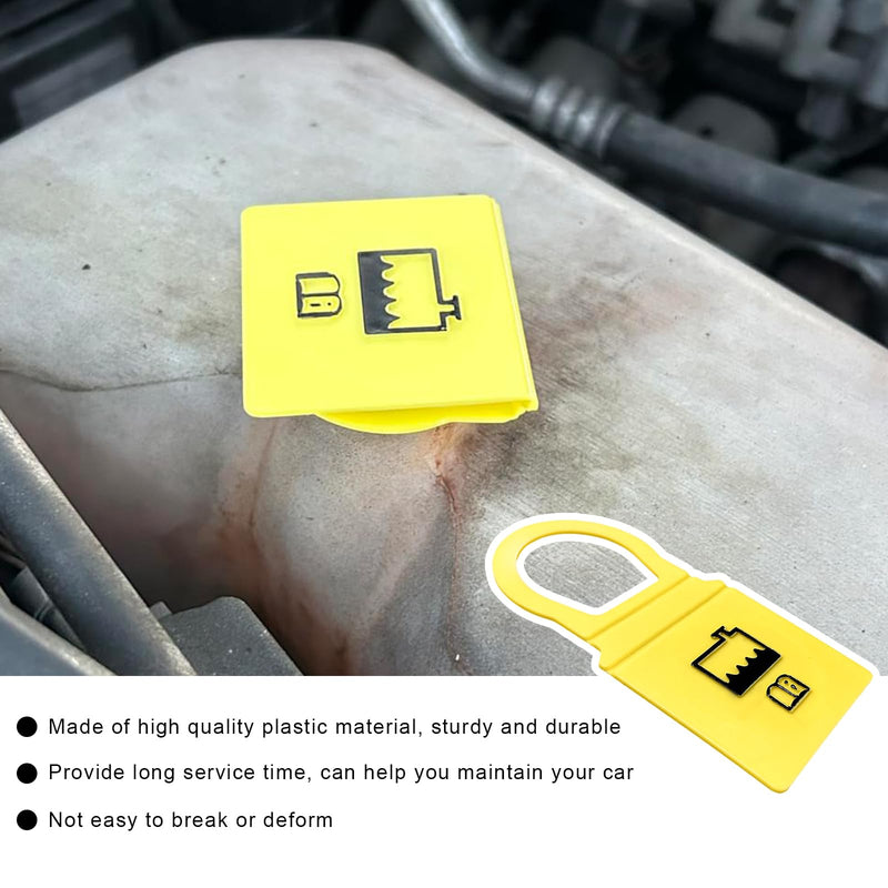 2PCS Engine Coolant Reservoir Cap, Radiator Overflow Tank Cap Replacement 55111074AA 52079331, Coolant Recovery Water Tank Cap Compatible with Grand Voyager Wrangler Compass 2PCS