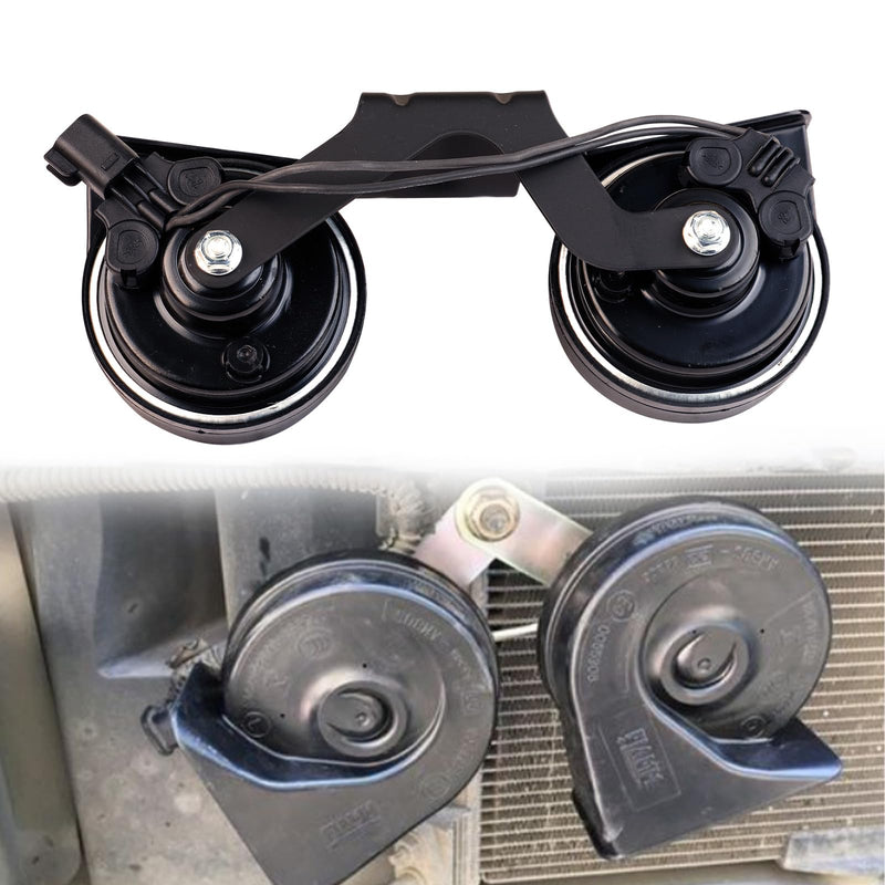 Horn Assembly With Bracket Compatible with Ford Explorer 2016 2017 2018 2019 Replace GB5Z-13832-A