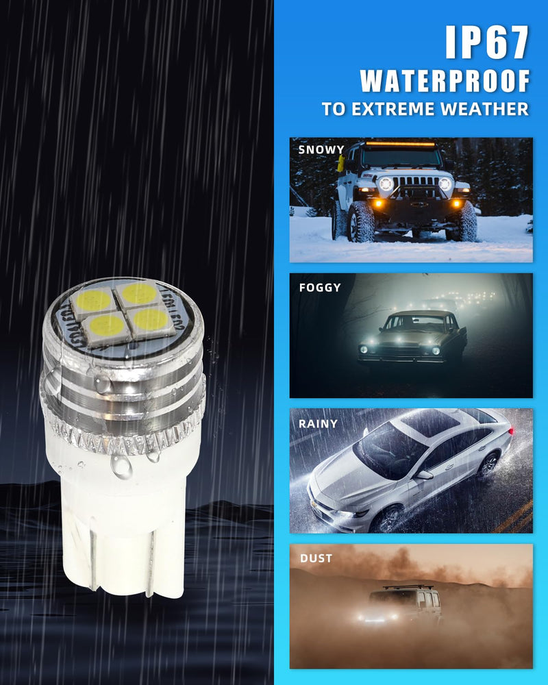 New 4 PCS LED Running Board Lights Compatible with 1st & 2nd Gen Le-xus GX470 & GX 460 (J120 J150) 2002-up, [IP67 Waterproof] [Can-bus Design] LED Courtesy Light White Lights