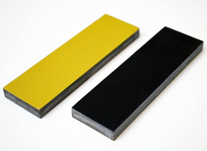 G-10 G10 Yellow and Black Quality Handle Scales Knives Gun Grips Knife 5in Making Set Pair