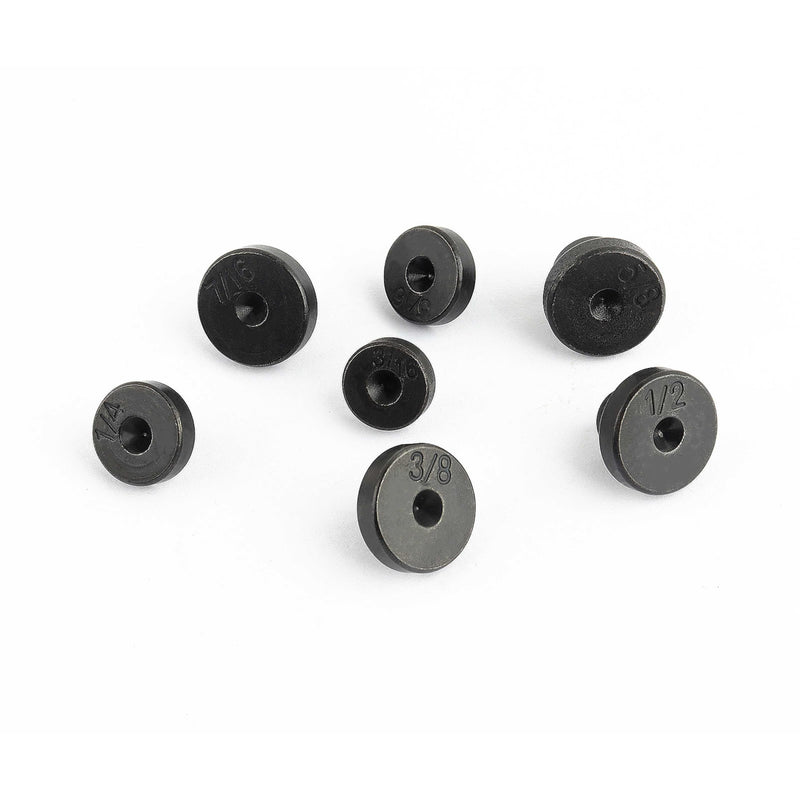 7PCS Double Flare Tool Adapters Set,Brake Line Flaring Tool to Connect 3/16'' 1/4'' 5/16'' 3/8'' 7/16'' 1/2'' 5/8'' Brake Circuits,Universal Flare Tool Car Accessories for Car Truck SUV