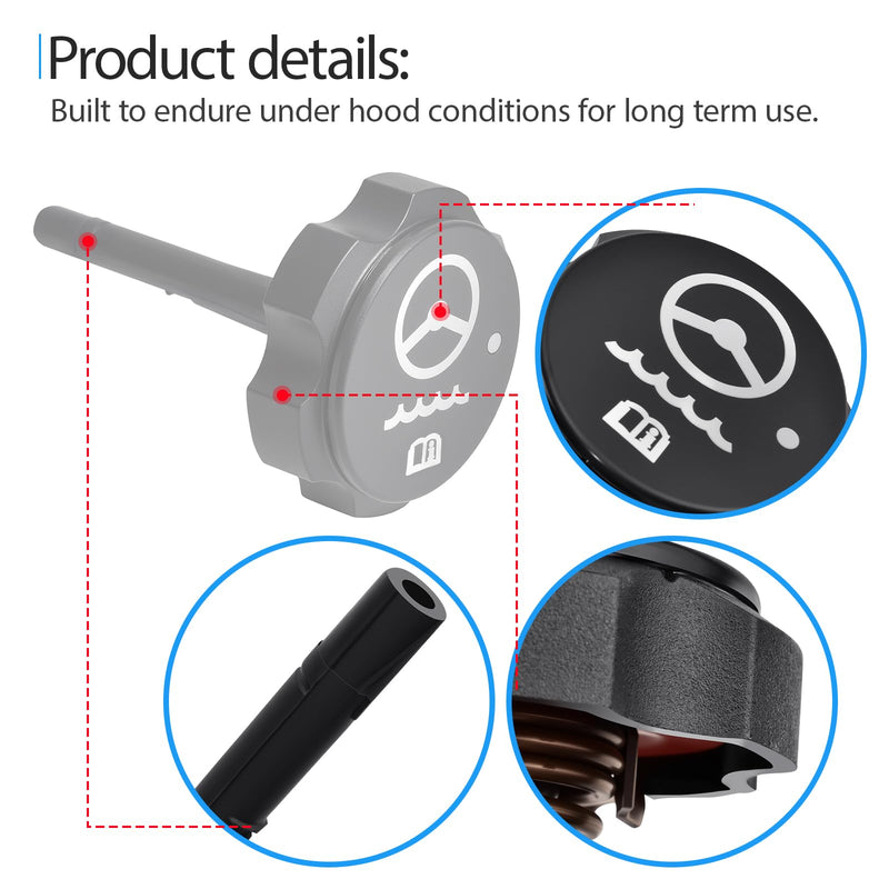 Power Steering Reservoir Cap Compatible with Cadillac Chevy GMC Replace 26095194