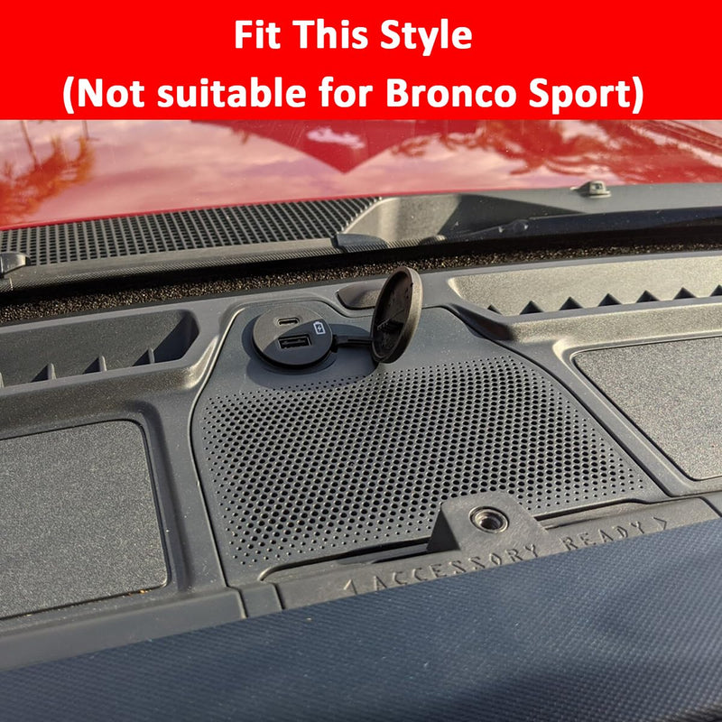 Auovo Dash Cover Tray Compatible with Ford Bronco Accessories 2025 2021 2022 2023 2024 Anti-Slip Silicone Dashboard Compartments Mat fit Bronco 2/4-Door Interior Dash Pad Liners 2-pc Set (Blue Trim) Blue 2pcs dash cover tray