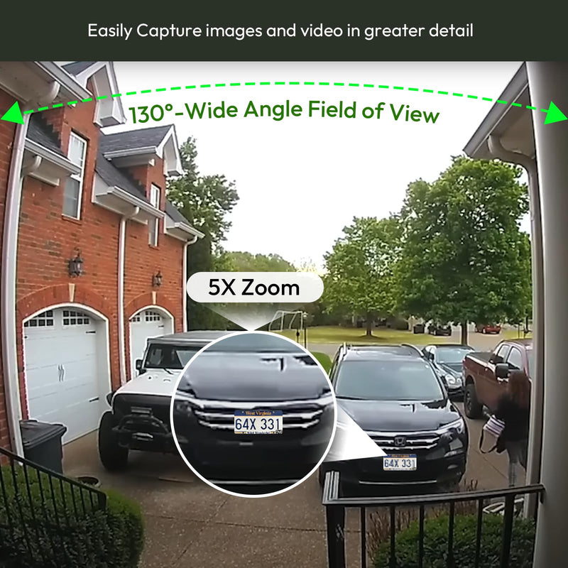 ELECCTV 2K Solar Camera Outdoor Wireless, 2.4/5 Ghz WiFi Cameras for Home Security,130°-Wide View,Color Night Vision, IP65 Waterproof,2-Way Audio,Cloud/SD, Support Alexa C366SP-W-1PC