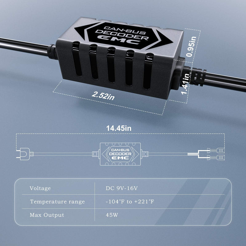 HIKARI PAIR Conversion Kit Foglight Canbus Error Free Anti Flickering Resistor Decoder - H13 9008