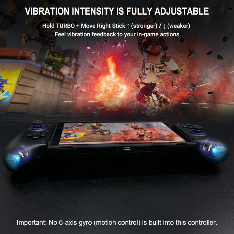 Joso Wireless Game Controller for iPhone/iPad/Android, Phone Controller for Android/iOS/Switch with Hall Effect Triggers, 2 Programmable Back Buttons, Dual Vibration & Turbo, Support Phone Case Black
