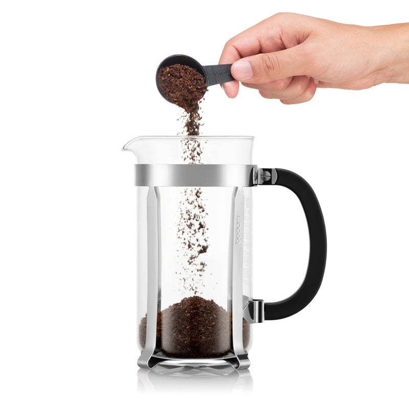 Bodum 34oz Chambord French Press Coffee Maker, High-Heat Borosilicate Glass, Polished Stainless Steel – Made in Portugal 34 oz