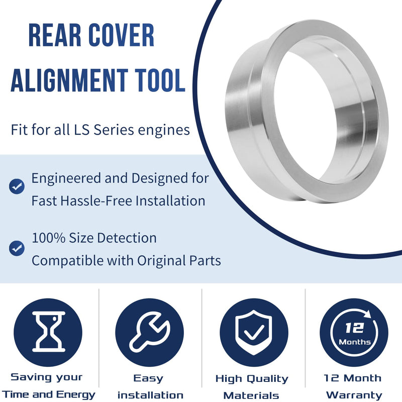 LS Rear Cover Billet Alignment Tool Fits for LS Series Engines 4.8 5.3 5.7 6.0 LS1 LS2 LS3 LS6 L99 LS9 LSA LQ4