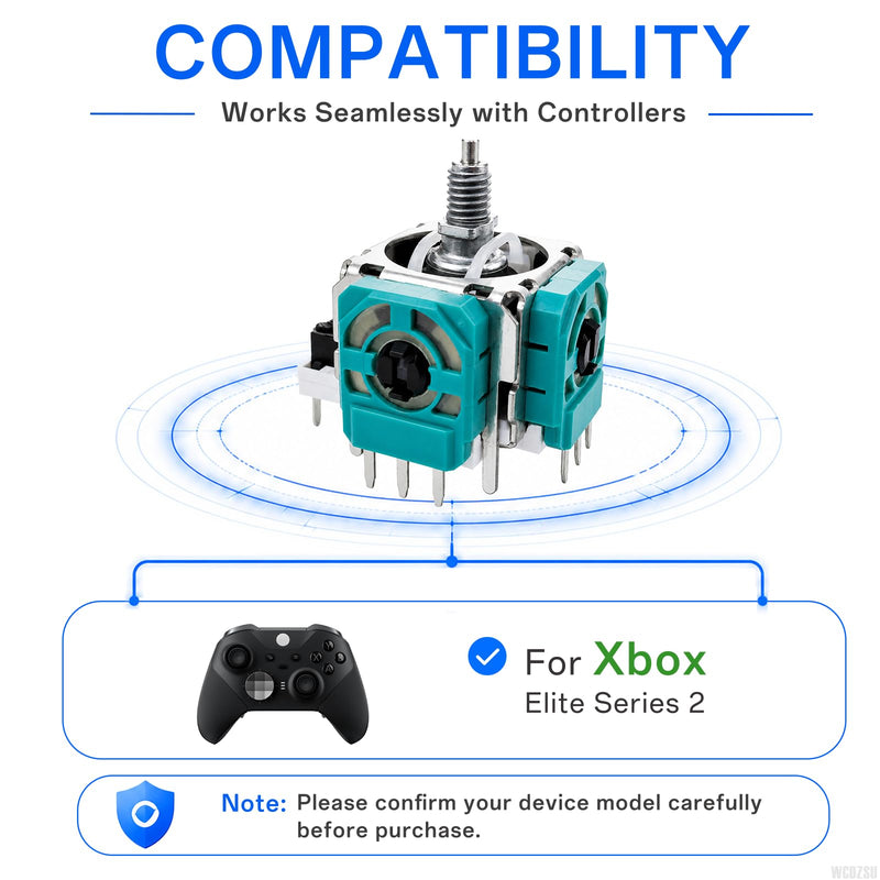WCDZSU 4pcs Analog Joystick for Xbox One Elite Series 2 Wireless Controller | Joystick Replacement Stick Module Repair Parts for Fix Stick Drift, Stuttering and Damaged Joystick