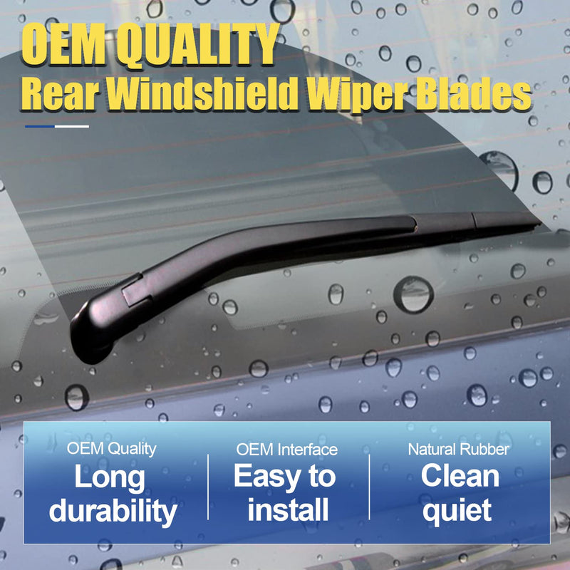 3 wipers Replacement For 2011-2016 2017 2018 2019 2020 2021 2022 2023 Ford Explorer Original Equipment Front and Rear Windshield Wiper Blades Set 26"+22"+11" (Set of 3) Pinch Tab 26"+22"+11"