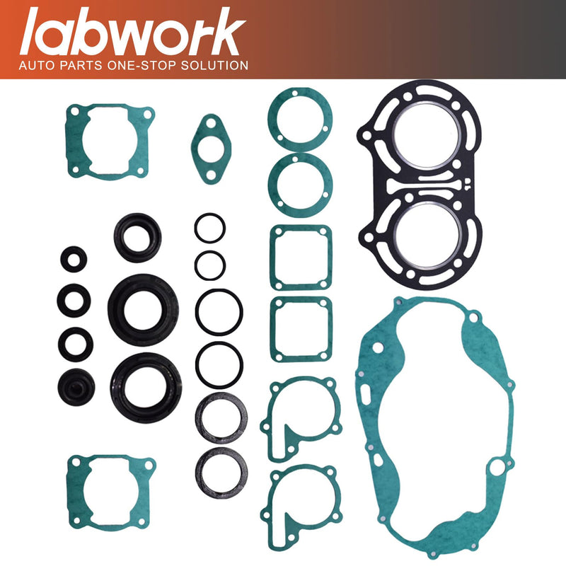 labwork Engine Gasket Set with Oil Seals Kit Gasket Kits Replacement for Yamaha Banshee 350 YFZ350 1987-2006