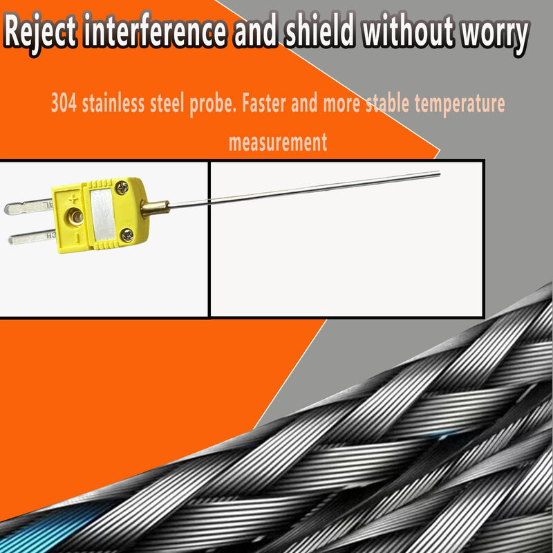 TL3161K Type K Thermocouple Diameter: 0.06 inches Length: 4 inches Measurement Range: 40°F - 2000°F 2 Pieces