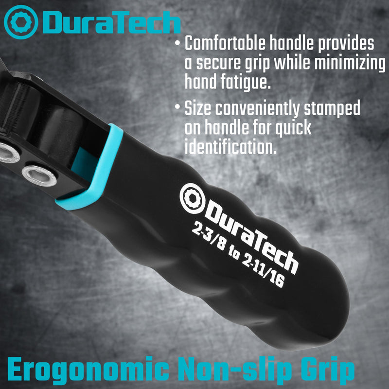 DURATECH Extra Small Swivel Oil Filter Wrench, Oil Filter Removal Tool, Fits Filters 2-3/8" to 2-11/16", Perfect for Car Repair Tools Normal