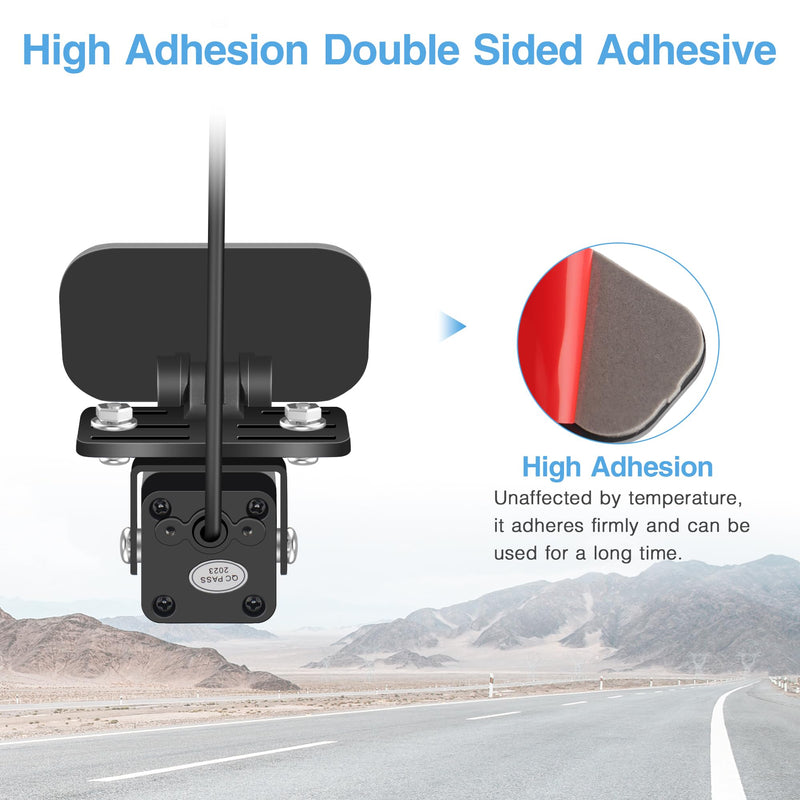 Dash Cam Rear Camera Mount(2 PCS), Universal Rear View Camera Rear Window Mount, Mirror Camera Rear Windshield Backup Camera Bracket, Car Dashcam Reverse Camera Holder, Easy to Install.