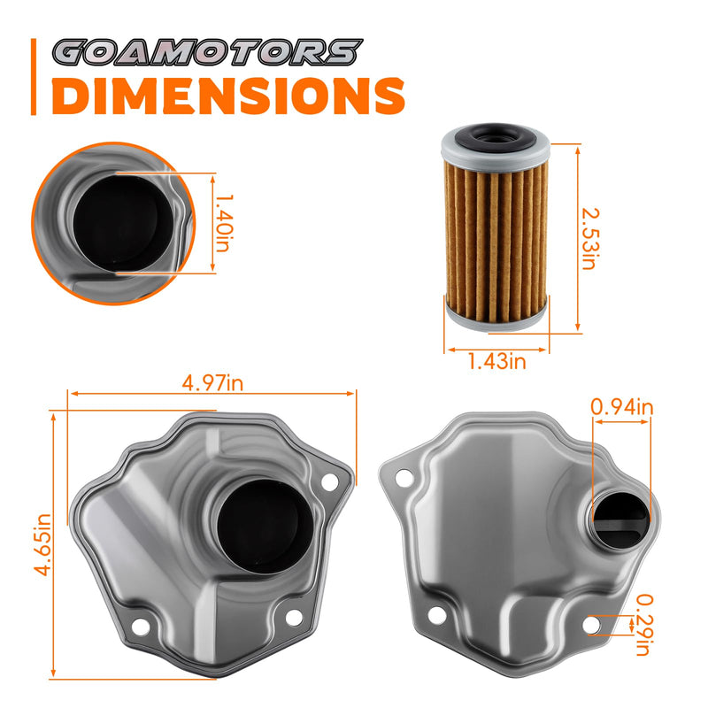 3PCS 31728-29X0A Transmission Filter Oil Cooler Filter Oil Pan Gasket Kit for Nissan for Infiniti QX60 Maxima Murano Pathfinder Quest