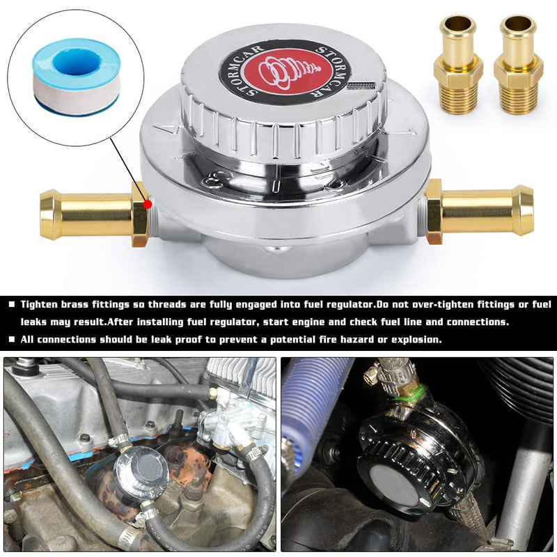 Manual Adjustable Fuel Pressure Regulator Carburettor Carb Fuel Pump FPR