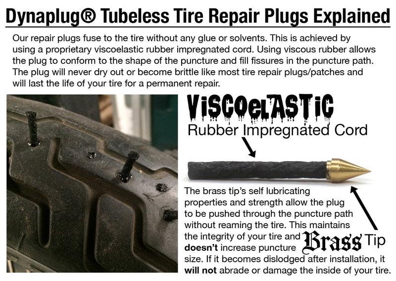 Dynaplug Ultralite Tubeless Tire Repair Tool Kit, Made in USA