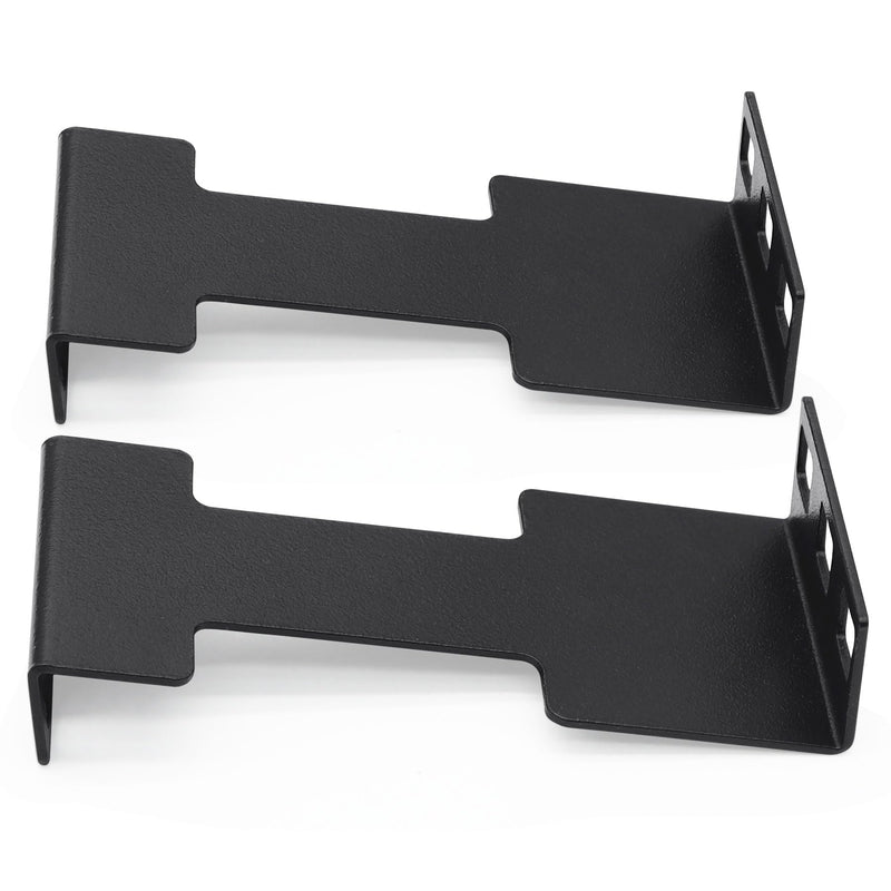 1U Server Rack Depth Extender, 3.94”(100mm) Extending Depth, Network Rack Extender, Recessed Rack Adapter Kit for 1U Rack, Black