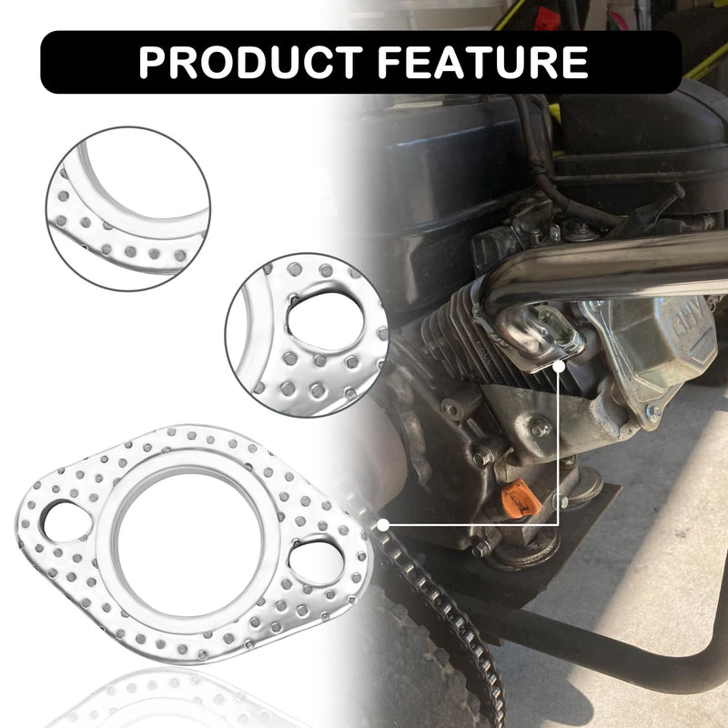GY6 150cc Exhaust Gasket Kit with Bolt Nuts,Fit GMB139 Engine Moped Exhaust ATV Go Kart Scooter Exhaust with 50cc 70cc 90cc 110cc 150cc,Car Accessories Exhaust Flange Gasket