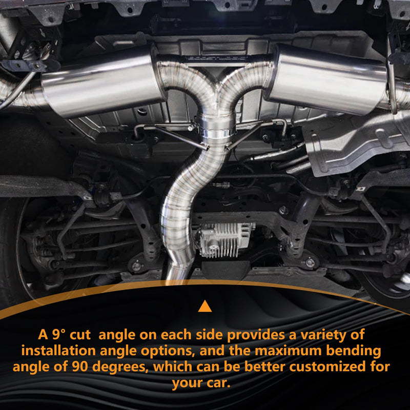 304 Stainless Steel Pie Cuts, 1.75'' Polished Exhaust Cutout Laser Cut and Deburred for Custom Exhaust System 5 Pcs 1.75''