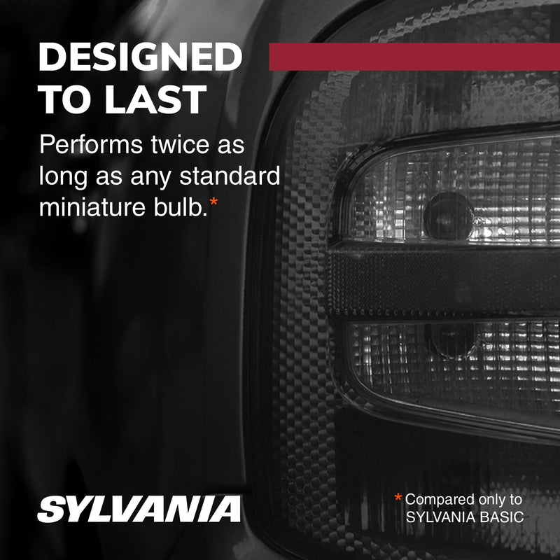 SYLVANIA - 1157 LED Red Mini Bulb - Bright LED Bulb, Ideal for Stop and Tail Lights (Contains 2 Bulbs)