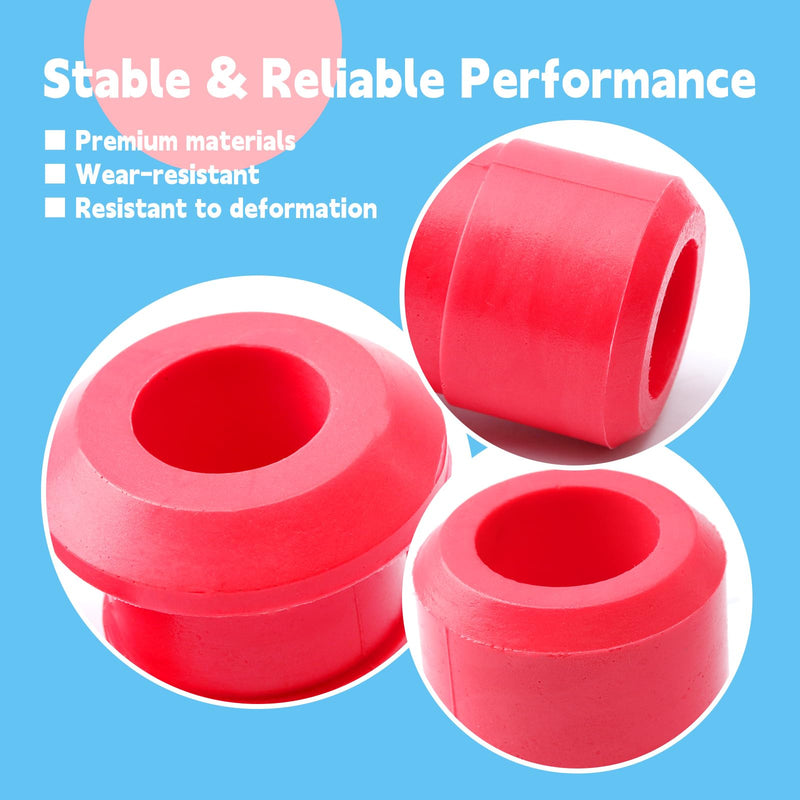 4Pcs 54466-JD000 54467-BR00A Front & Rear Subframe Engine Cradle Bushing Kit Replacement for Nissan for Rogue 2008-2020 Red Replacement Parts