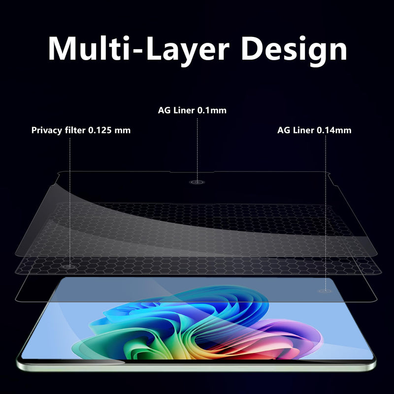Megoo Privacy Screen Protector for Surface Laptop 7 15 Inch, Anti-Spy, Anti-Glare, Blue Light & UV Blocking, Magnetic Nano Technology, Removable Design Laptop 7 15"