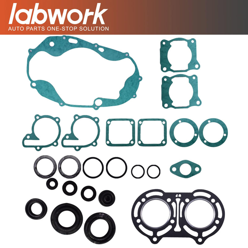 labwork Engine Gasket Set with Oil Seals Kit Gasket Kits Replacement for Yamaha Banshee 350 YFZ350 1987-2006