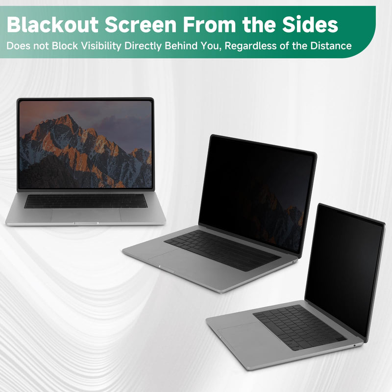 Nano-Suction Laptop Privacy Screen 14 Inch 16:10, Removable Screen Privacy Shield for Laptop, Anti Glare, Anti Bule Light, Screen Protector for Lenovo HP Dell Acer Asus Thinkpad 14 inch(16:10)