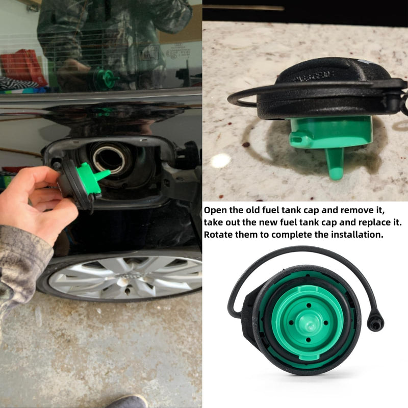 Fuel Tank Inner Cap, Fuel Cap, Fuel Tank Sealing Inner Cover, 5C0201550T 5Q0201550L 8K0201550N Gas Cap Compatible with Volkswagen Vehicles Audi Vehicles A3 A4 A5 A6 A8 Q7 S4 S5 S8 Q5 RS5 SQ5