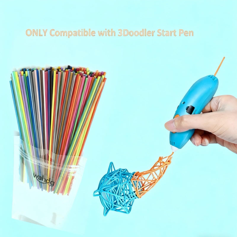 35 Colors 3D Printing Pen Filament Refills Packs - Low - Non-Toxicpizimae Temperature PCL Filament, is only Fit for 3Doodler Start+ pens,2.5mm Diameterx15.2cm Length, Each Color 5pcS Total 175pcs