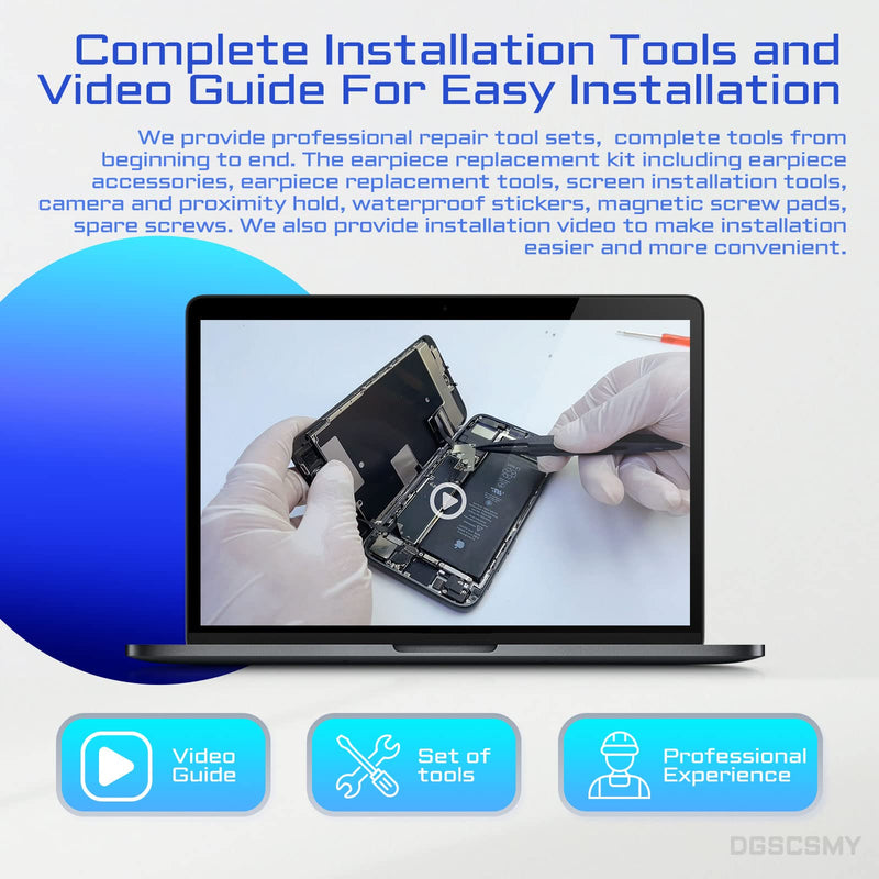 for iPhone 8 Front Camera Replacement for iPhone SE 2020 7MP 4.7" Repair OEM Earpiece Ear Speaker Replacement for iPhone SE 2022 with Proximity Sensor Connector Fix Tool Kit A1863 A1905 A1906