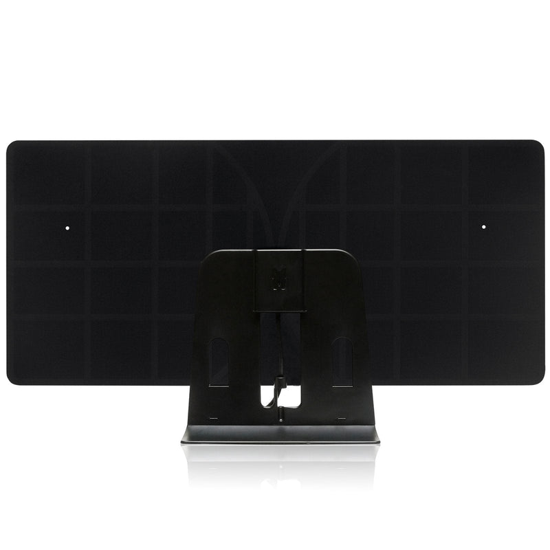 Monarch 50 Black Flat Paper Thin Indoor HDTV Antenna - 50 Mile Range Multidirectional Reception, UWB Technology and 4G Filter for Maximum UHF/VHF/FM/USB TV Tuner/DVB-T/DAB Radio Reception
