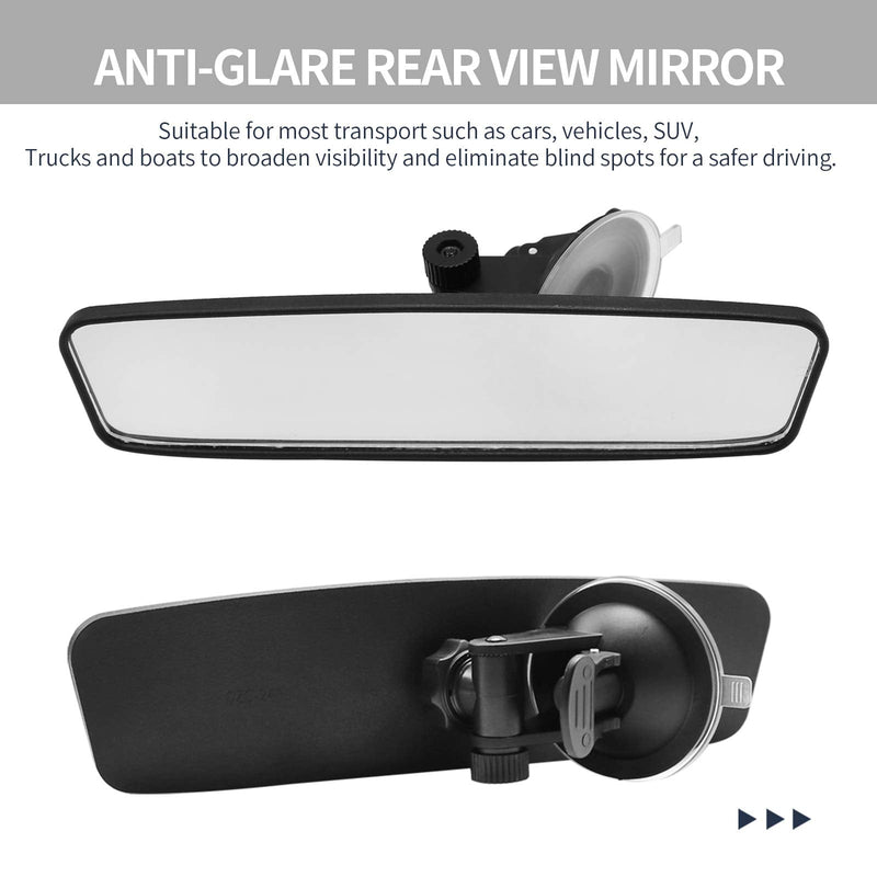 Rear View Mirror, Adjustable Car Interior Rear View Mirror Car Seat Child Safety Mirror for Universal Cars Trucks SUV-9.64 x 2.6 inch (White) White