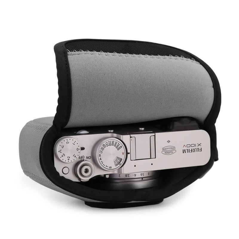MegaGear Ultra Light Neoprene Camera Case compatible with Fujifilm X100V One Size Gray
