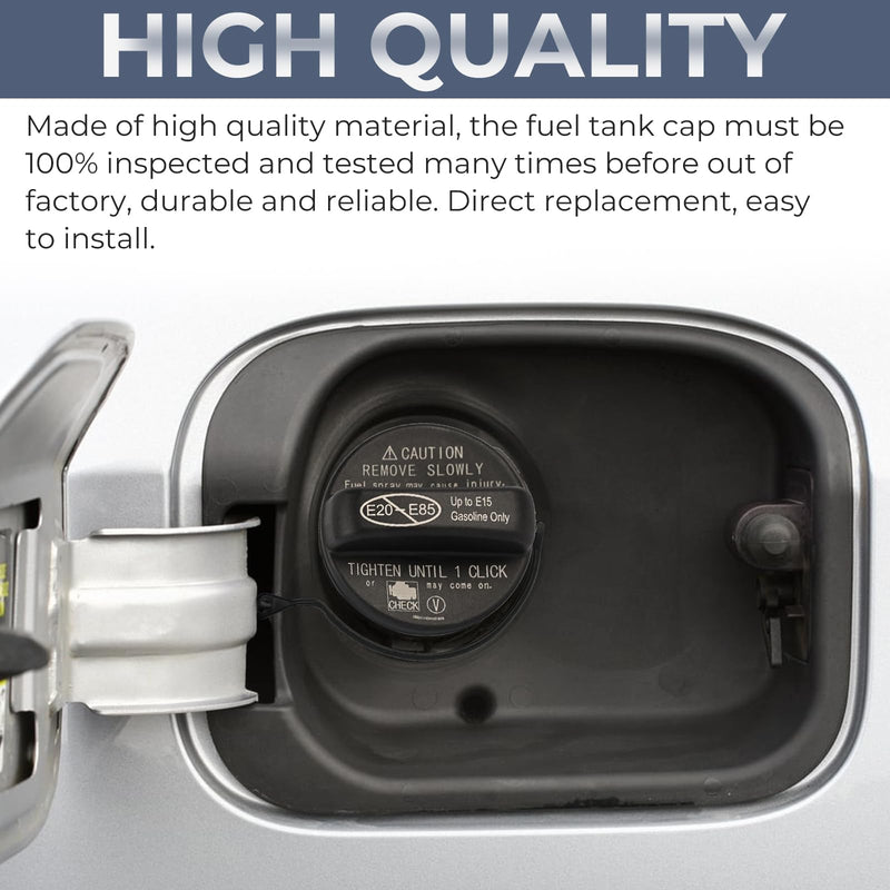 Gas Cap, Fuel Cap for 2014-2021 Toyota Lexus Camry Corolla RAV4 Highlander Tacoma Tundra Sienna Avalon Venza Sequoia, ES350 ES300h RX350 NX300 NX300h NX200t CT200h UX200 LS500 LC500 77300-07030