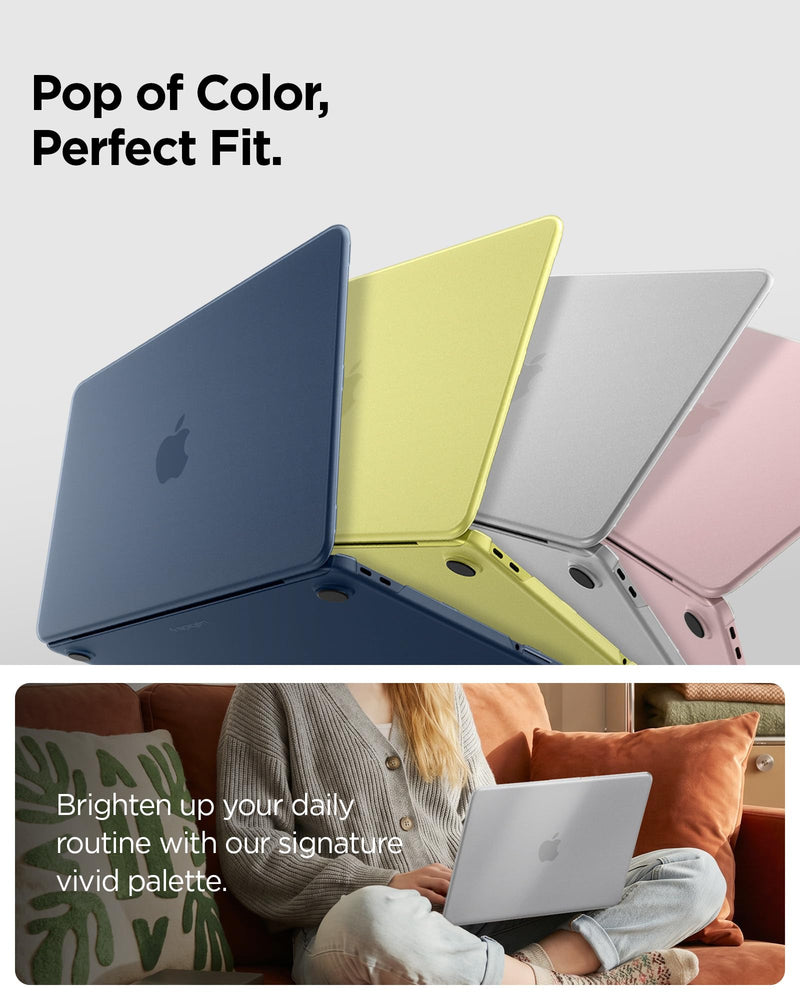 Spigen for MacBook Neo Case (2026), MacBook Neo 13-inch Case A18 Pro A3404, Air Skin Matte Finish Semi Clear Fingerprint Resistant Thin Hard Shell Cover, Frost Clear MacBook Neo 13" (A18 Pro, 2026)