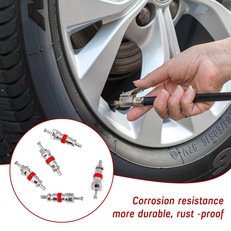 200pcs Valve Stem Cores Replacement Kit, Tire Valve Stems Standard Valve Core Universal Tire Valve Core Kit, Premium Tyre Tire Valve Cores for Most Models of Cars, Trucks, Motorcycles and Bicycles