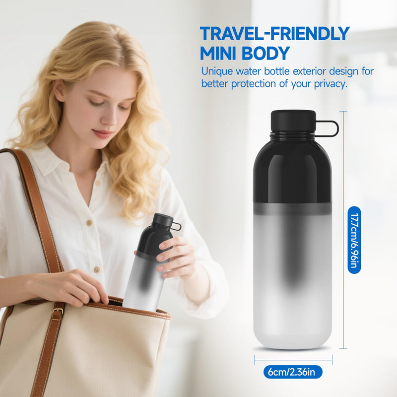 Morfone Portable Bidet for Travel, High Pressure Electric Handheld Sprayer 350ML with Dual Spray Modes, USB-C Rechargeable Waterproof Travel Bidet for Women, Men, Postpartum, Personal Hygiene(Black) Black