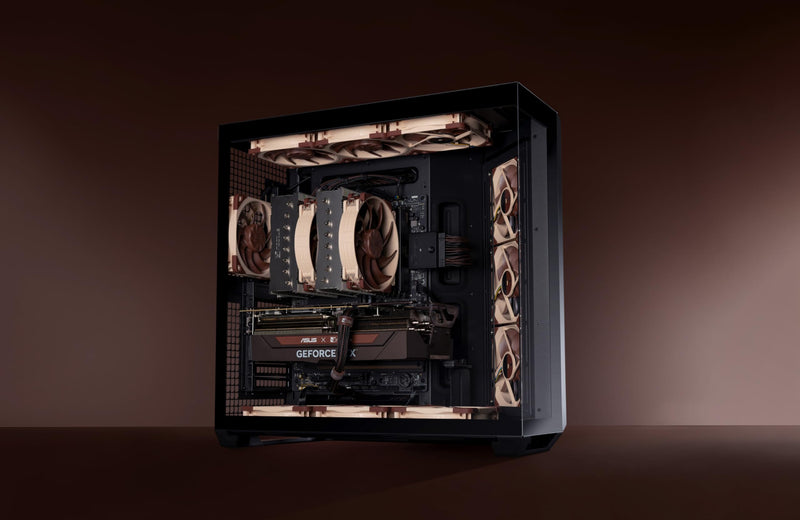 Noctua NF-A12x25 G2 PWM Sx2-PP, Dual Fan Set for Push-Pull and Side-by-Side Applications (Brown)