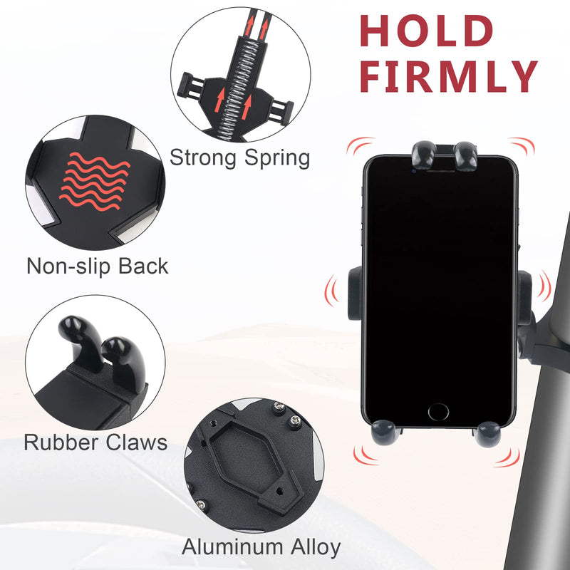 UTV Phone Mount - 360 Adjustable Heavy Duty Phone Holder Fit for 1.75 to 2 Inch UTV Roll Bar Compatible with Can-Am Maverick X3/ RZR/Ranger/Talon Pioneer 1000 for 4.0 Inch to 7.2 Inch Cell Phone