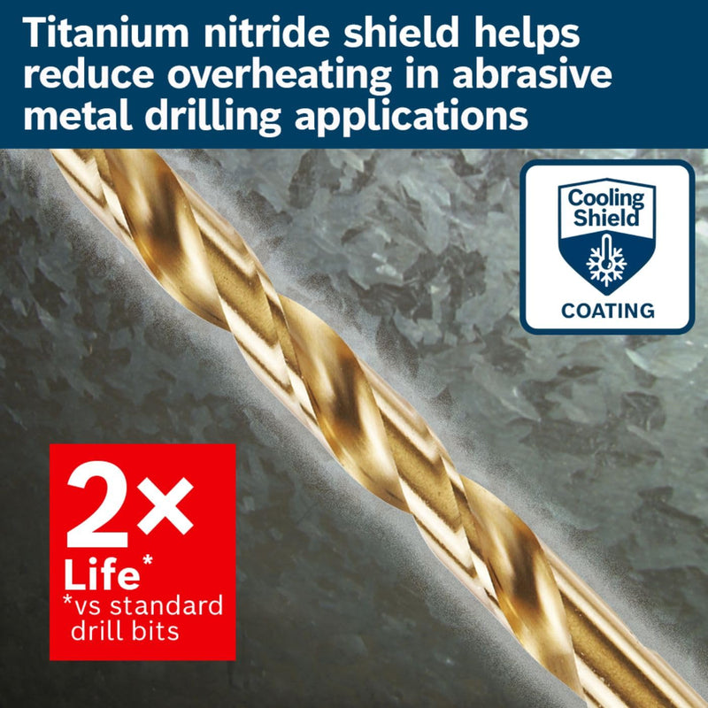 Bosch SDT8 1/2 in. Titanium-Coated Step Drill Bit 1/2 In.