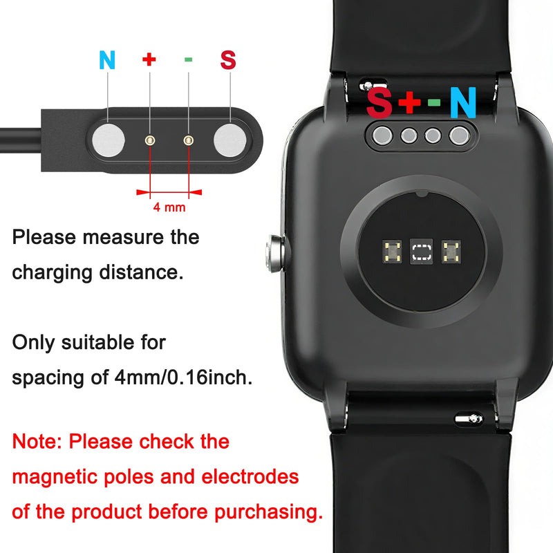 Mugust Gloryfit Smart Watch Charger, USB-C Magnetic Charging Cable for GloryFit T80 T70 T60 T50 P99 P98 Smart Watches