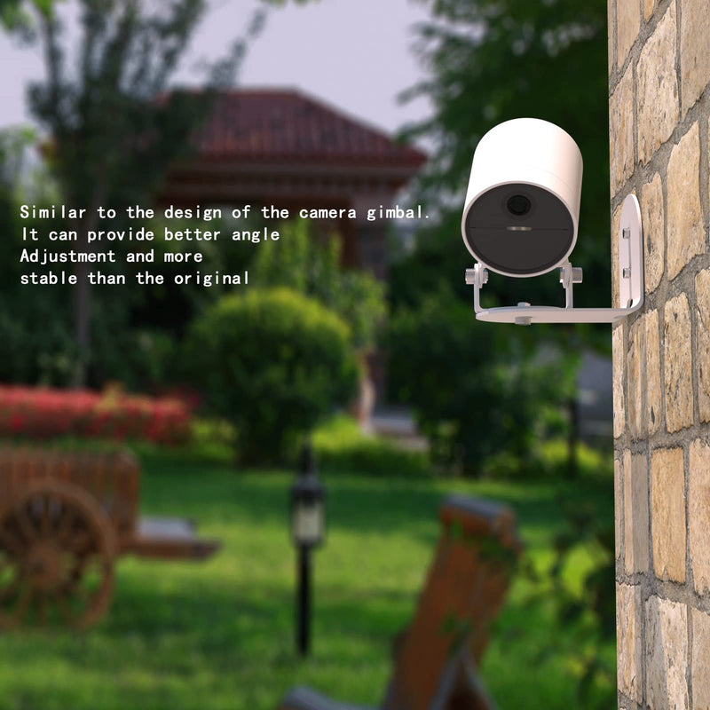 Teccle Metal Wall Mount for SimpliSafe Outdoor Camera, Anti-Drop, 360 Degree Adjustment Swivel Mount Bracket (Camera Not Included) (2 Pack) Pack of 2 (not included Camera)