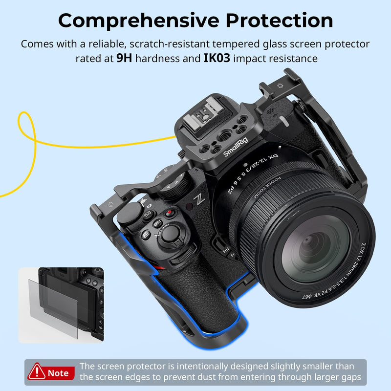SMALLRIG Z50 II Cage for Nikon Z50 II, Aluminum Alloy Camera Cage with Dual Cold Shoe Mount, 1/4''-20 Threaded Holes, NATO Rail,QD Ports, Quick Release Plate for Arca-Swiss - 4980