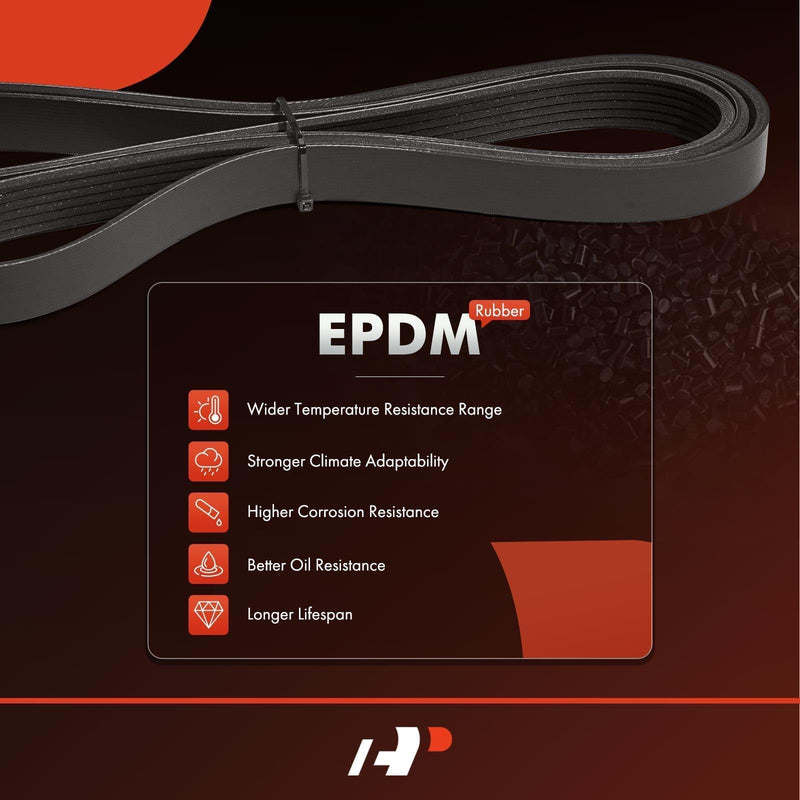 A-Premium Engine Serpentine Drive Belt Compatible with Nissan Altima 2013-2018, Rogue 2014-2020, DOHC L4 2.5L