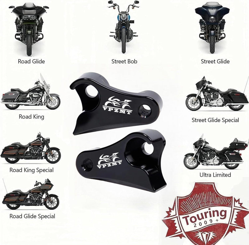 1 Inch Lowering Kit for 2009-2025 Harley Touring, Street Glide, Electra Glide, Road Glide, Road King, Ultra Limited, Special CVO (1" Lowering Link Kit-Black) 1" Lowering Link Kit-Black