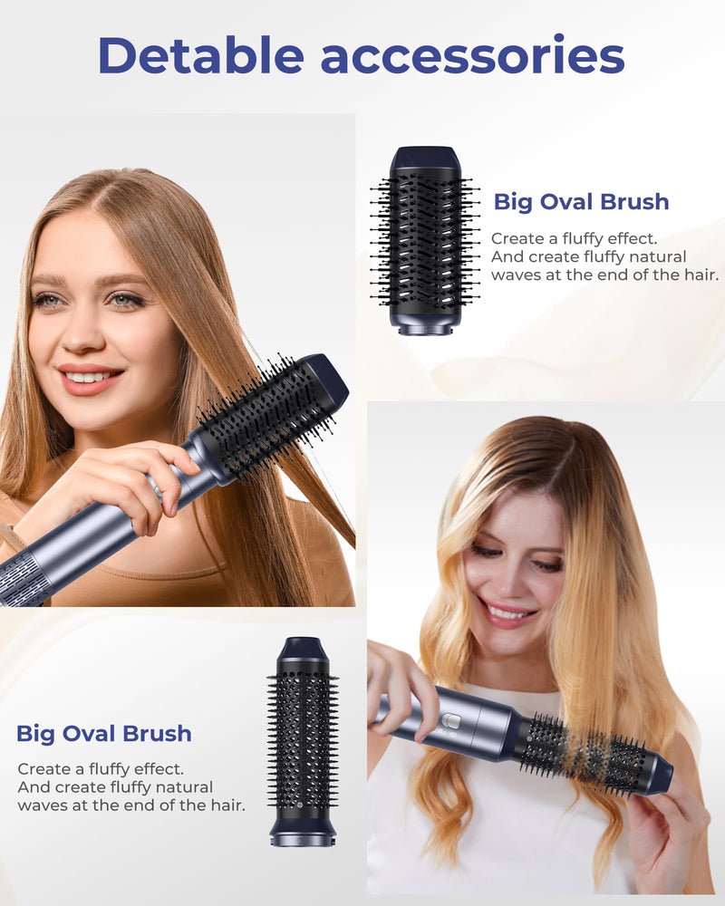 1000W Air Styler Airbrush 6 in 1 Magic Styler Set MogaWave Hair Styler, Blow Dryer Brush, Hair Dryer Brush, Hair Dryer Curler, Air stylers for Women Volume, Curl, Smooth, Dry and Styler